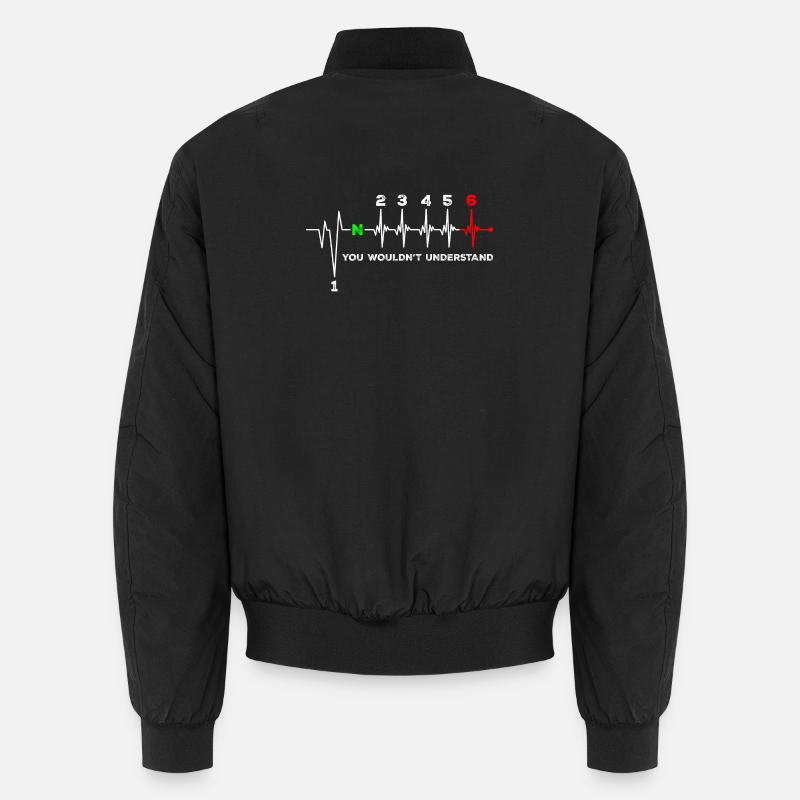ECG Pulse You Wouldn't Understand - Unisex Bomber Jacket - black