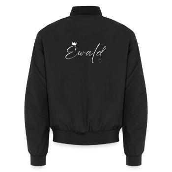 Ewald Name König T-Shirt Geschenk Männer - Unisex Bomberjacke - Schwarz - Hinten - AI Model Male 185 light (185cm)
