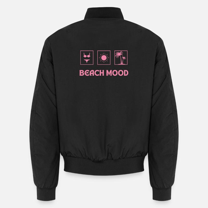 Beach Mood - Unisex Bomberjacke - Schwarz