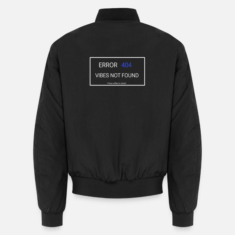 Vibes not found - Unisex Bomber Jacket - black