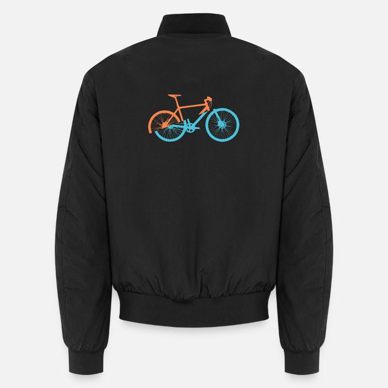 Dynamisches Fahrrad Design - Unisex Bomberjacke - Schwarz