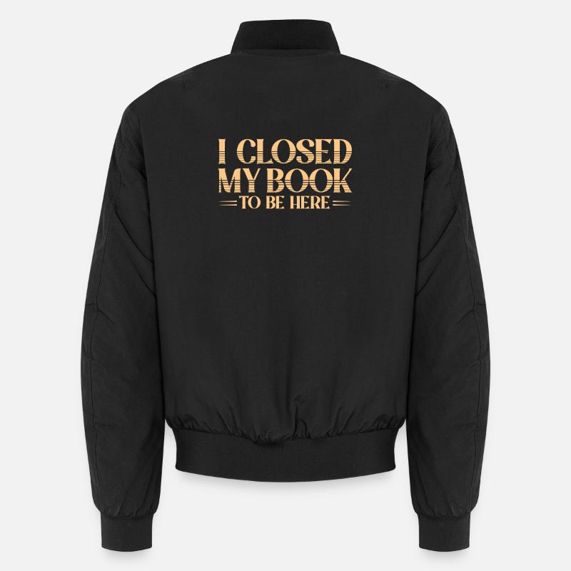 Book left to be here Unisex Bomber Jacket