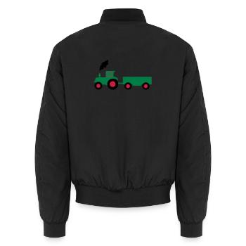 tracteur anhaenger - Bomber unisexe - noir - Dos - AI Model Male 185 light (185cm)