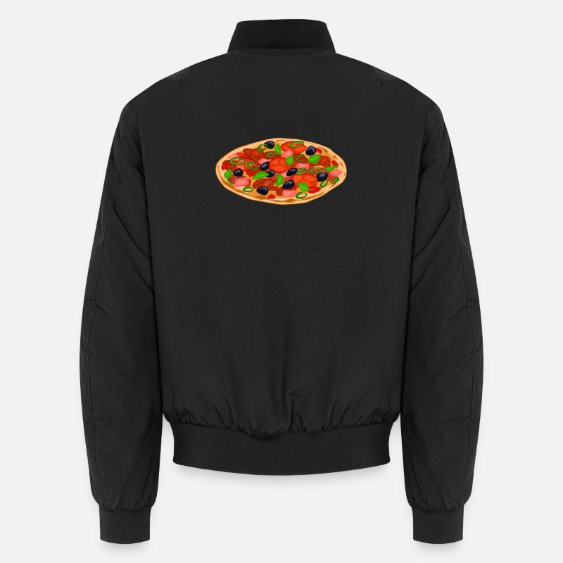 pizza - Bomber unisexe - noir