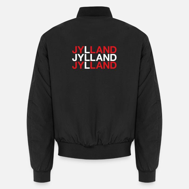 JYLLAND Dänemark Denmark Dänische Flagge Unisex Bomberjacke