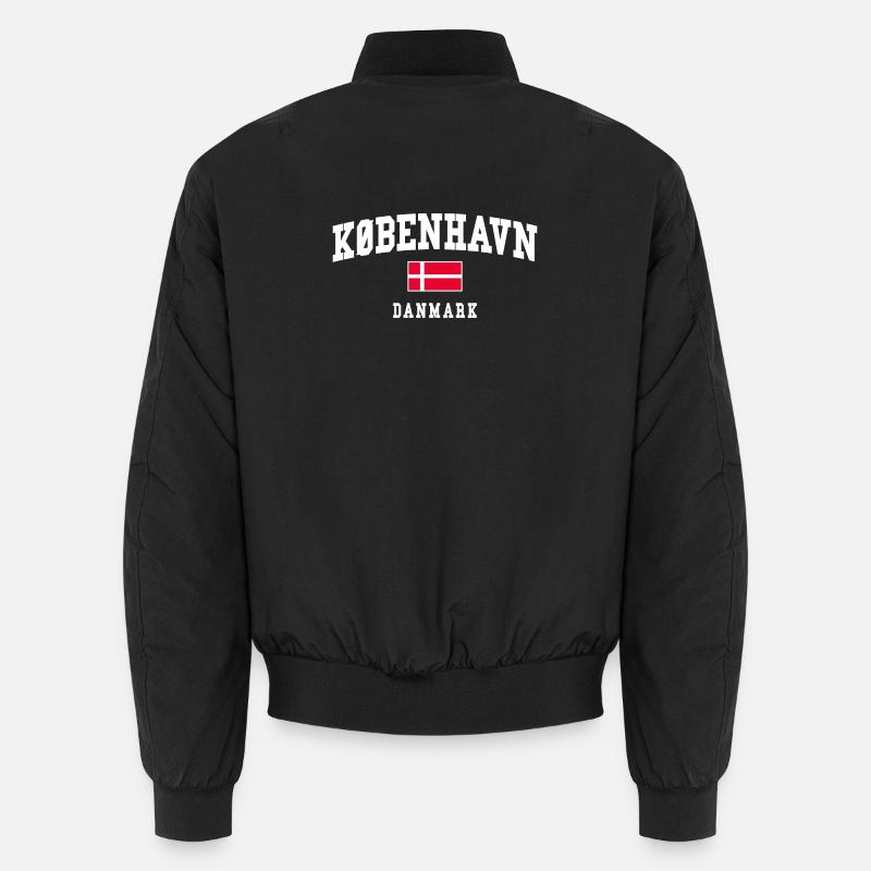 Drapeau du Danemark avec une arche en gras Bomber unisexe