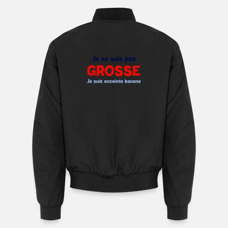 Pas grosse enceinte - Bomber unisexe - noir