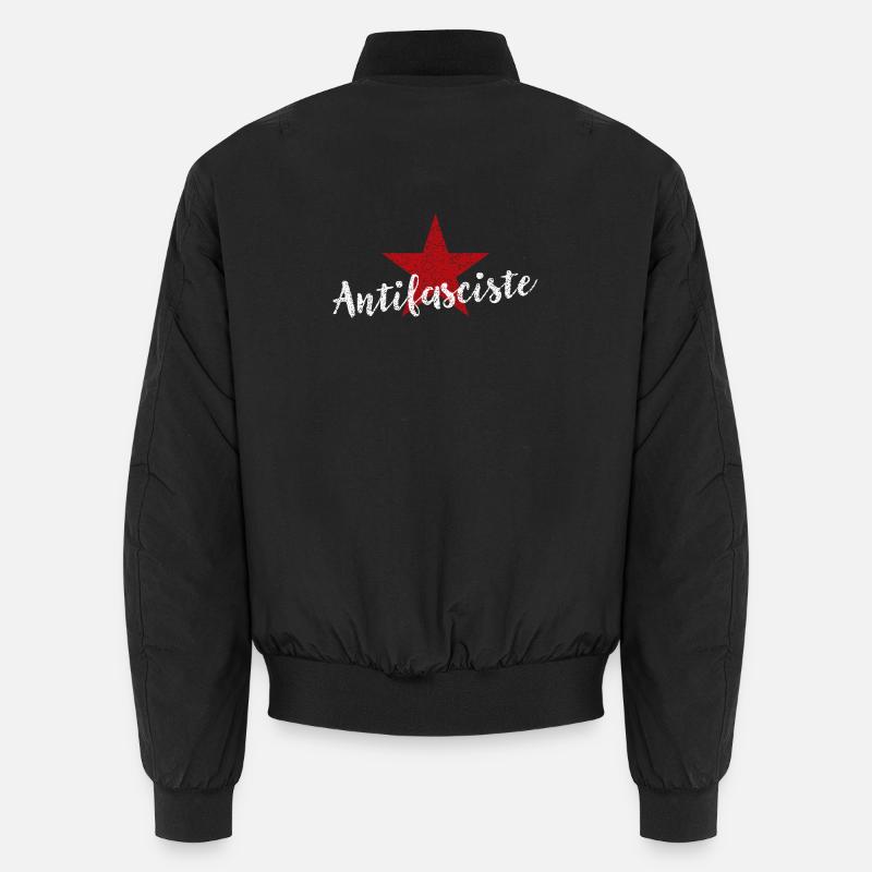 Antifascist - Unisex Bomber Jacket - black