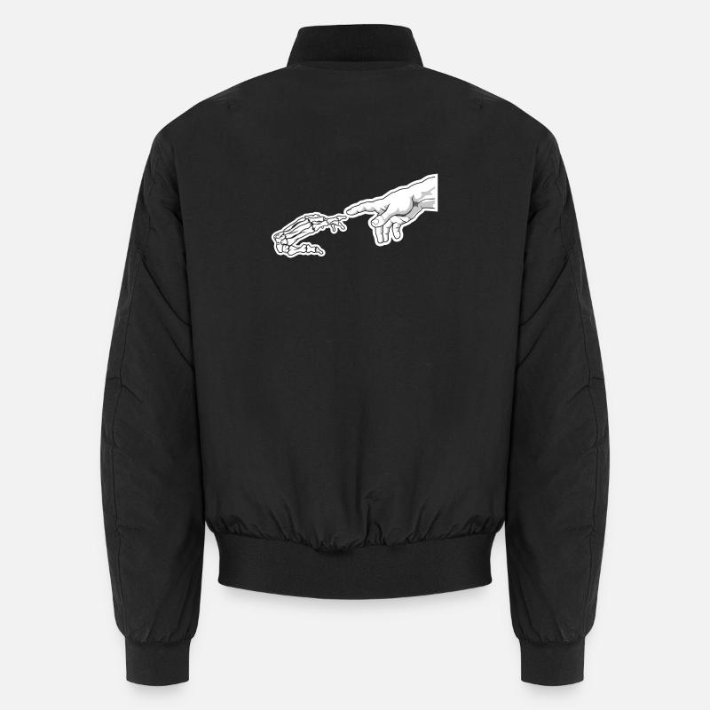 Leben und Knochenreichweite Unisex Bomberjacke