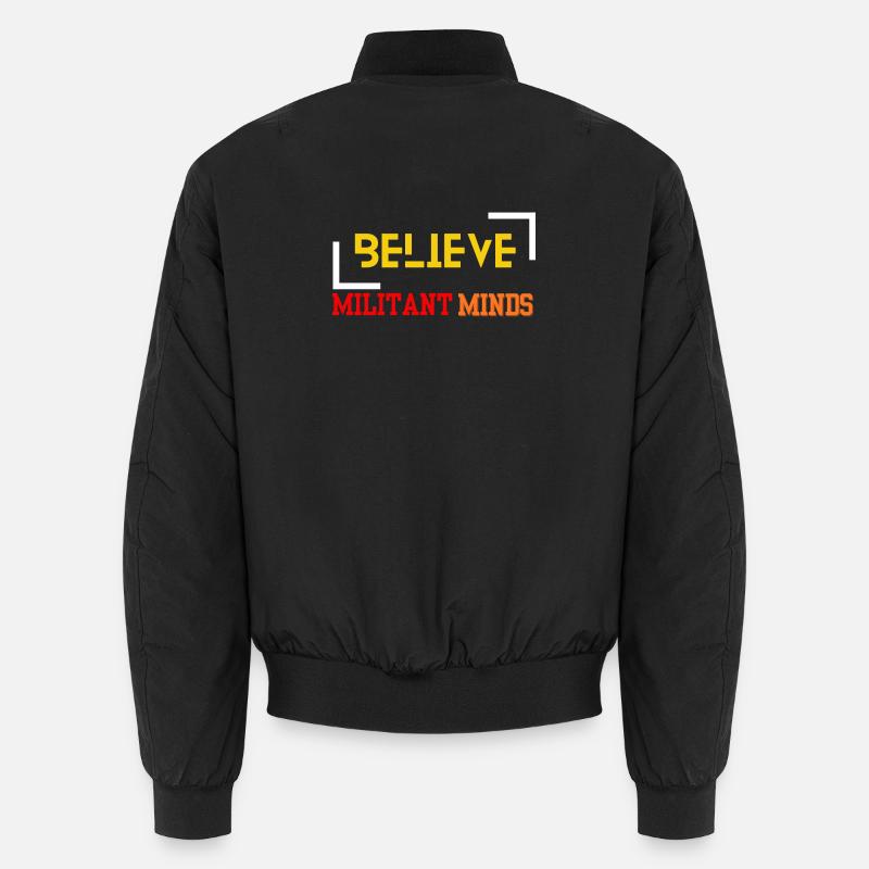 Positive Mindset Journey - Unisex Bomber Jacket - black