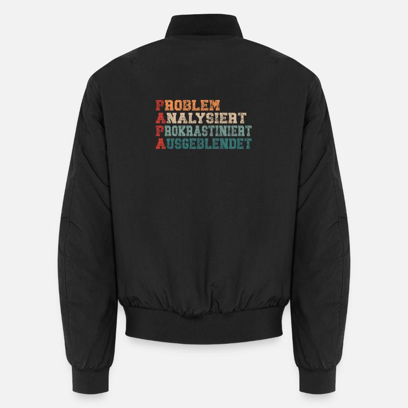 Papa - lustiger Spruch Unisex Bomberjacke