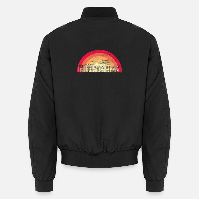 München - Vintage Logo - Sunset MUNCHEN Unisex Bomberjacke