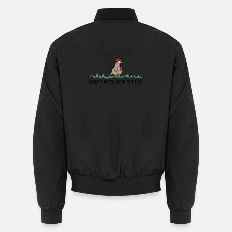 dont mess with the hen chicken Unisex Bomberjacke