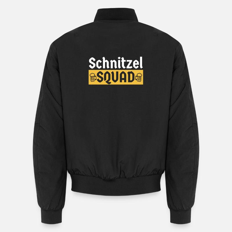 Schnitzel Squad Bayern Humor - Unisex Bomberjacke - Schwarz