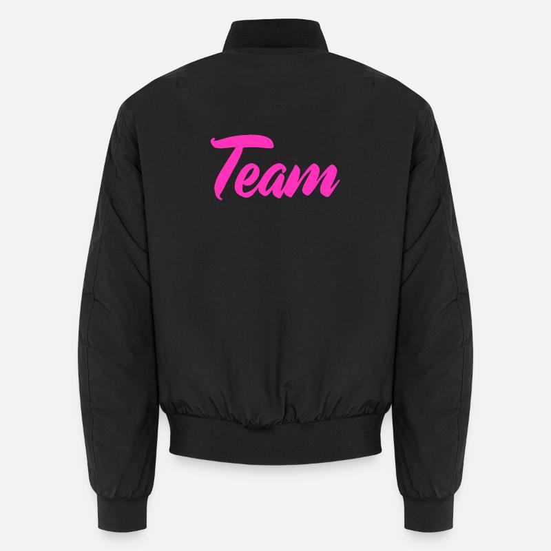 Team - Unisex Bomber Jacket - black