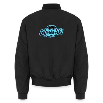 Après-ski ski goggles Piste - Unisex Bomber Jacket - black - Back - AI Model Male 185 light (185cm)