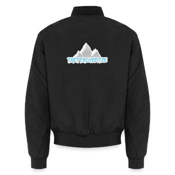 Trettachspitze en tant que montagne - Bomber unisexe - noir - Dos - AI Model Male 185 light (185cm)