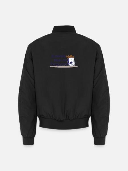 Running from my problems – Lustiger Kaffee Spruch - Unisex Bomberjacke - Schwarz