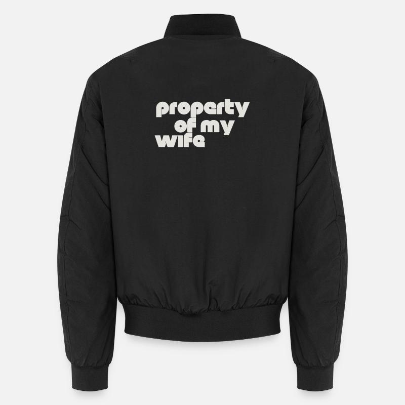 Eigentum meiner Frau - Unisex Bomberjacke - Schwarz