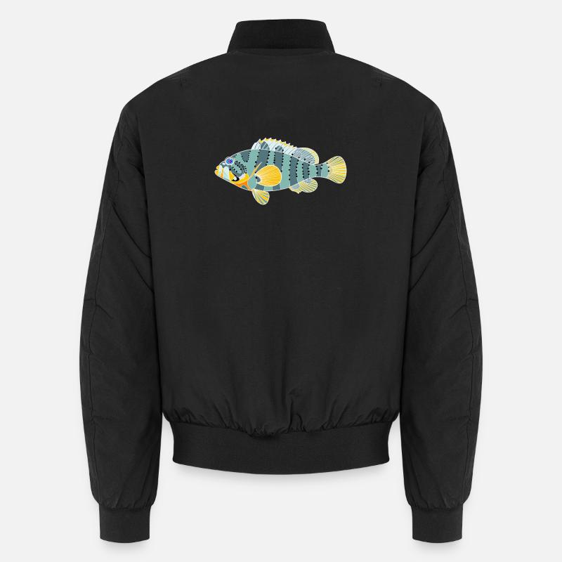 Stumpfkopf-Felsenbarsch Unisex Bomberjacke