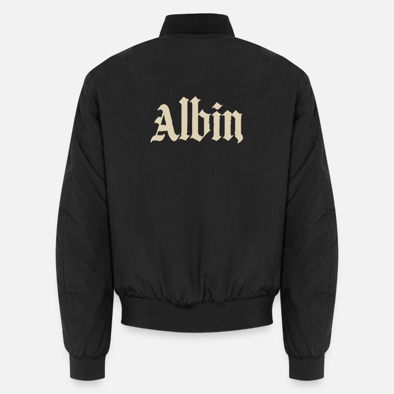 Abhin in Gothic Script - Unisex Bomberjacke - Schwarz