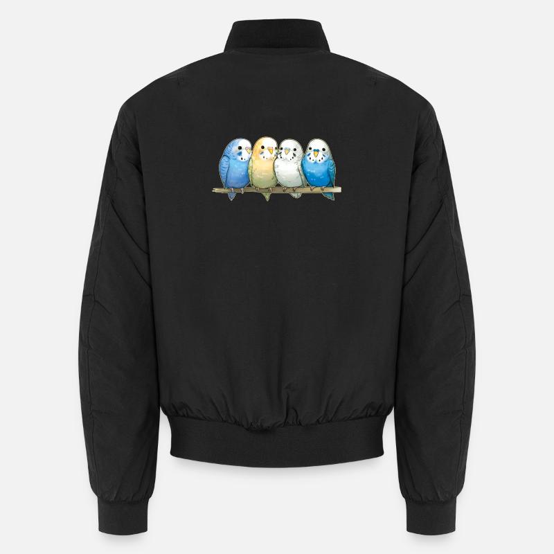 Budgies - Unisex Bomber Jacket - black
