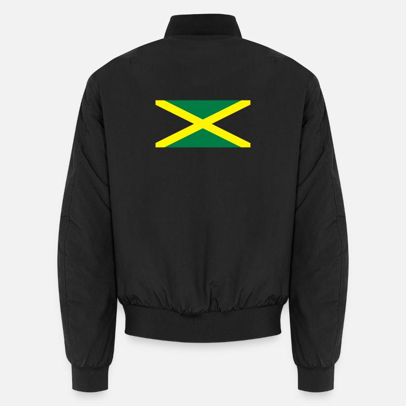 Drapeau jamaïcain - Bomber unisexe - noir