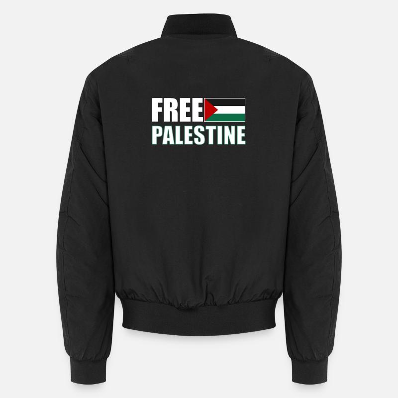 Free Palestine - Bomber unisexe - noir