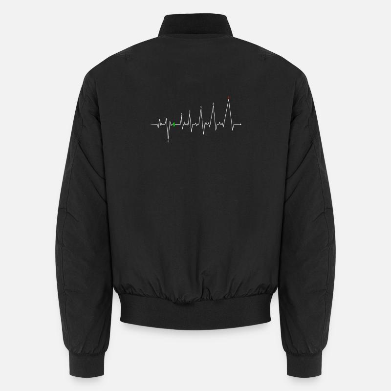 Neon Heartbeat with N Unisex Bomber Jacket