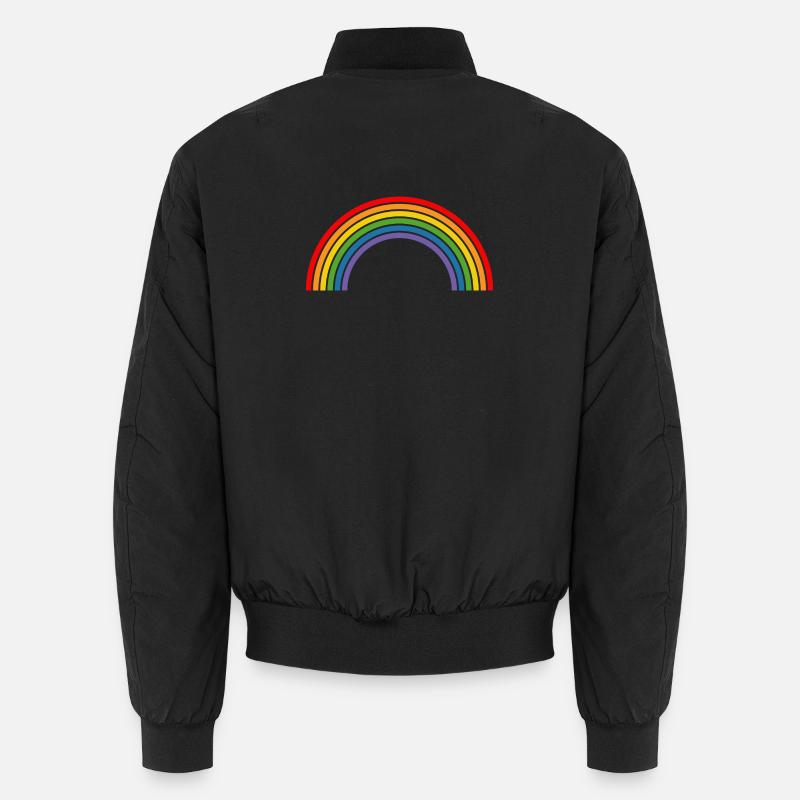 Regenbogen Unisex Bomberjacke