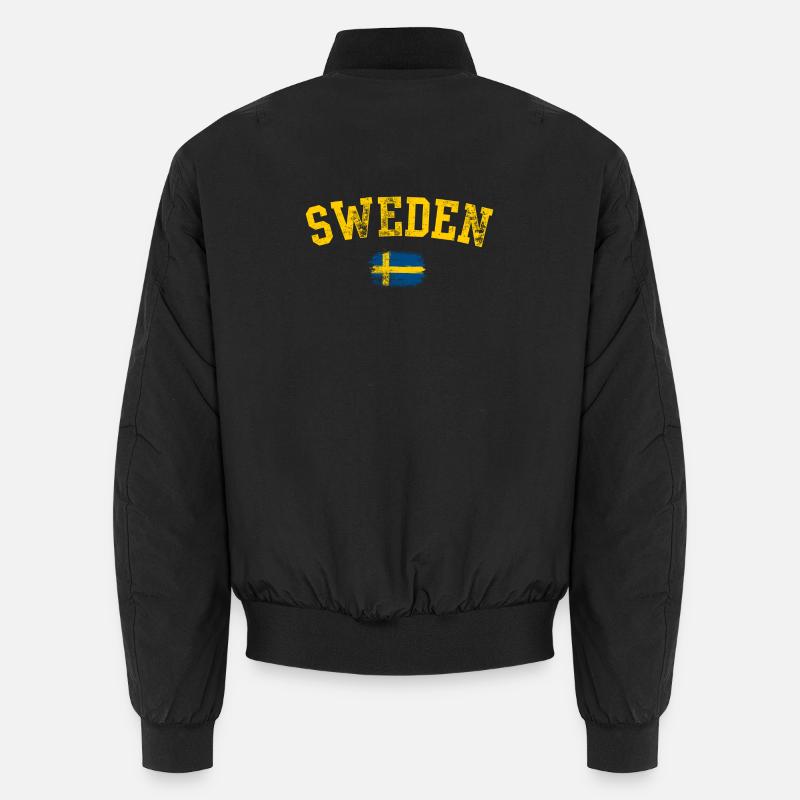 Schweden Bold Brush Flag Tee Unisex Bomberjacke