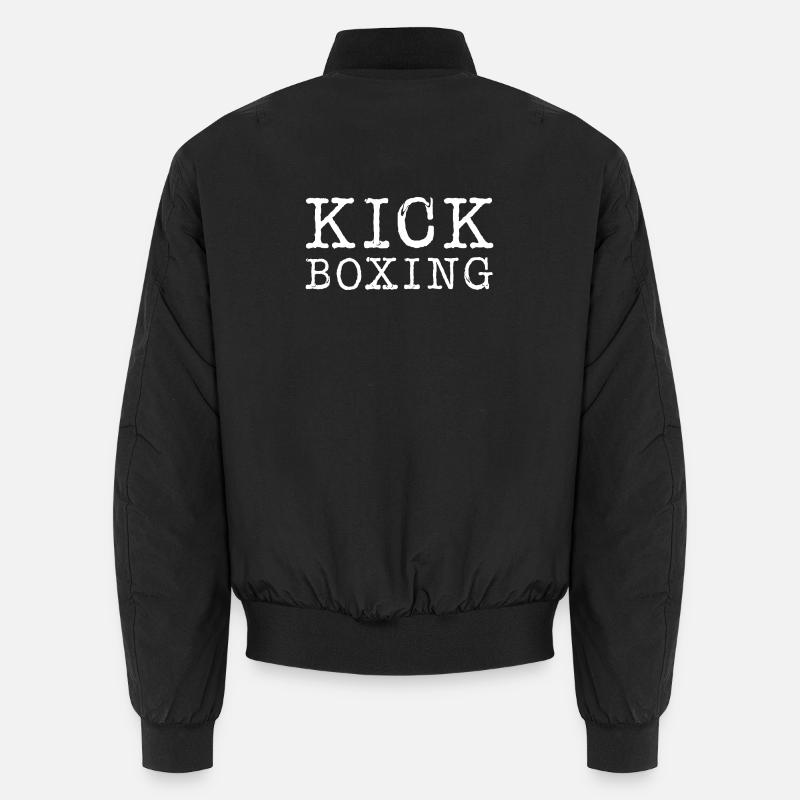 kickboxing boxen Symbol MMA Idee Boxer Symbol Unisex Bomberjacke