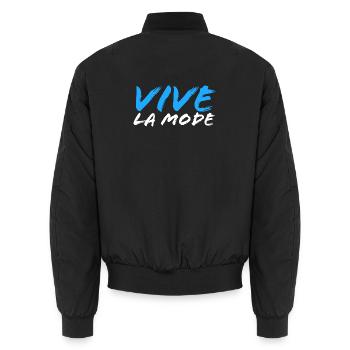 vive la mode - Bomber unisexe - noir - Dos - AI Model Male 185 light (185cm)