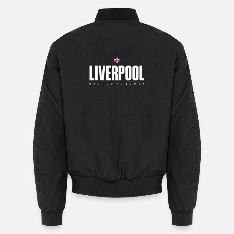 Texte du bloc gras de Liverpool - Bomber unisexe - noir