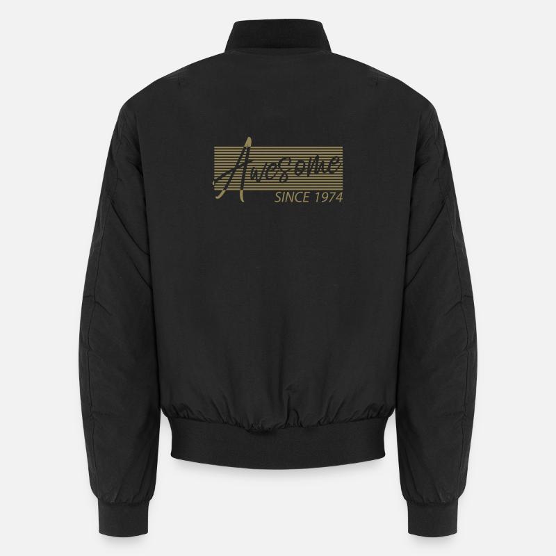 Awesome since 1974 Birthday Retro Unisex Bomber Jacket