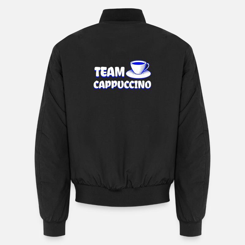 Team Cappuccino - Cooles Kaffe Design Unisex Bomberjacke