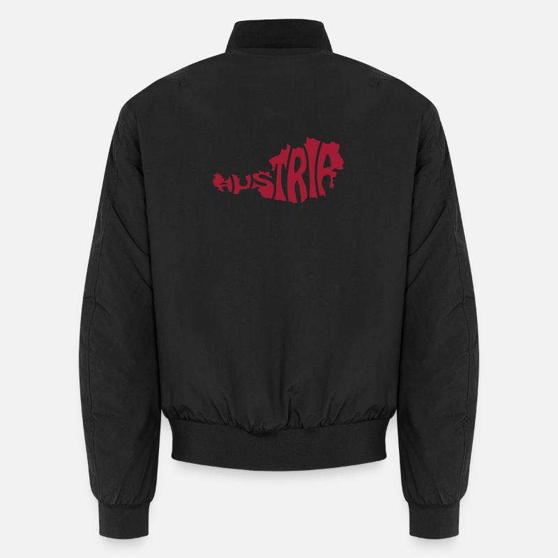 Austria Map Artistic Typography Design Unisex Bomber Jacket