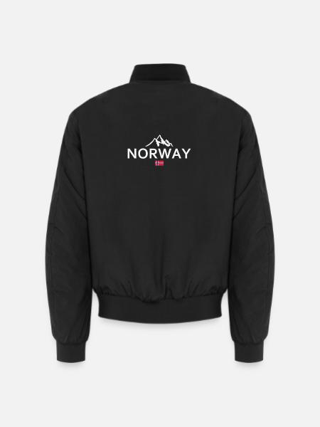 Norway - Norge - Norwegen - Flagge - Skandinavien - Unisex Bomberjacke - Schwarz