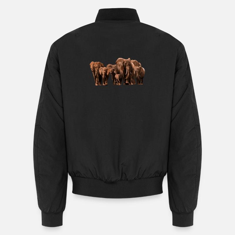 Wüsten Elefanten Kolorit Unisex Bomberjacke