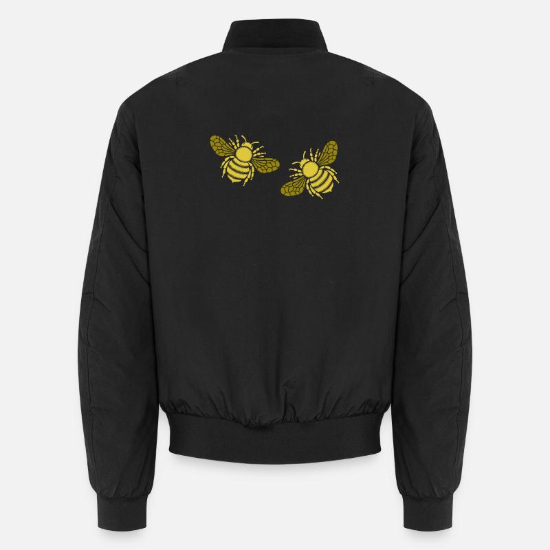 Two golden bees Unisex Bomber Jacket