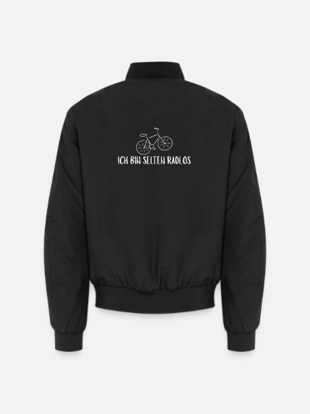 Funny Cyclist Bicycle Bike - Unisex Bomberjacke - Schwarz