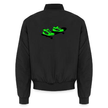 Skateboard - Bomber unisexe - noir - Dos - AI Model Male 185 light (185cm)
