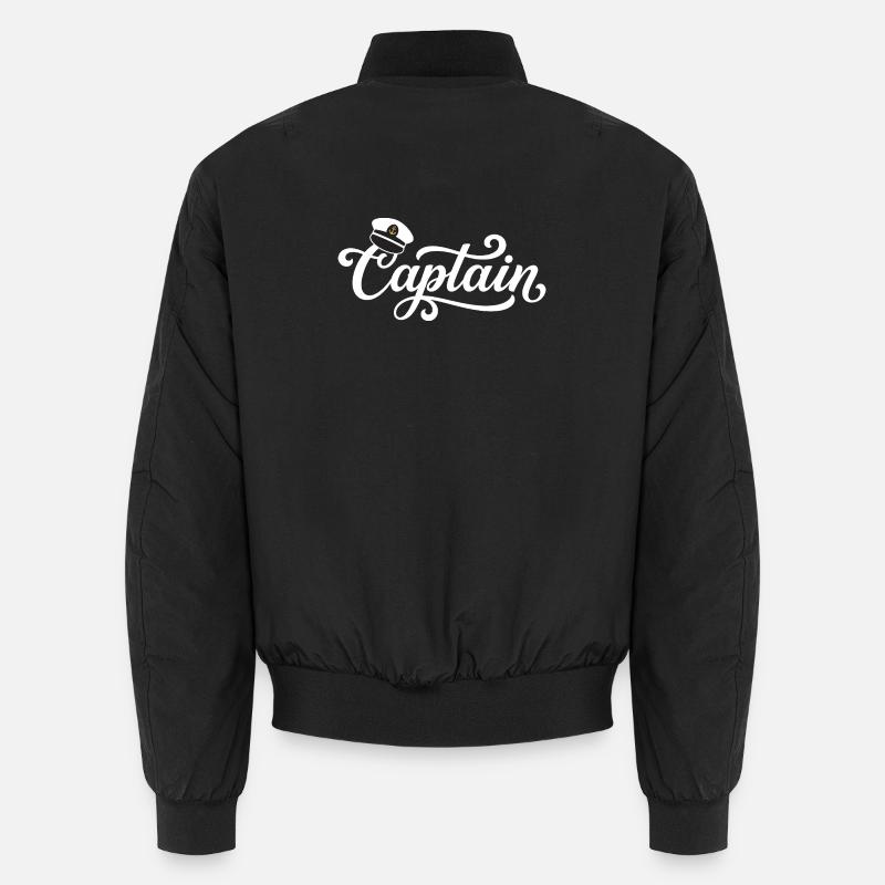 Captain Cap Sailing - Unisex Bomber Jacket - black