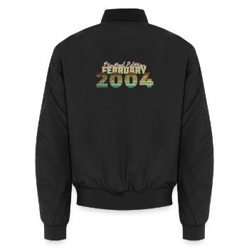22. Geburtstag Limited Edition (SCR) 02/2004 - Unisex Bomberjacke - Schwarz - Hinten - AI Model Male 185 light (185cm)