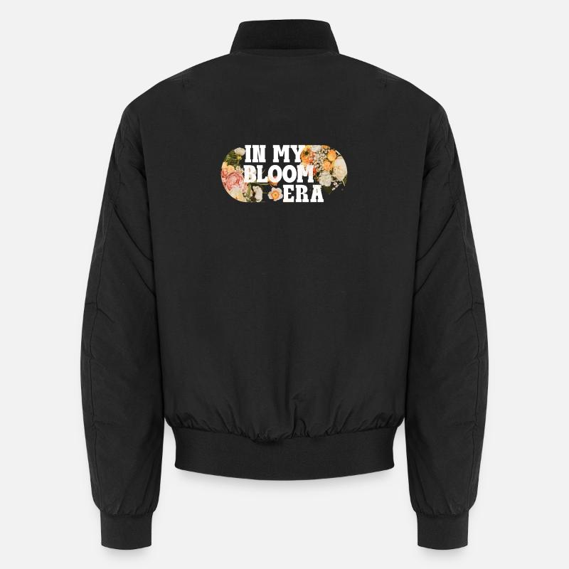 Bloom Era Vibes – Retro Blumen Spruch Unisex Bomberjacke