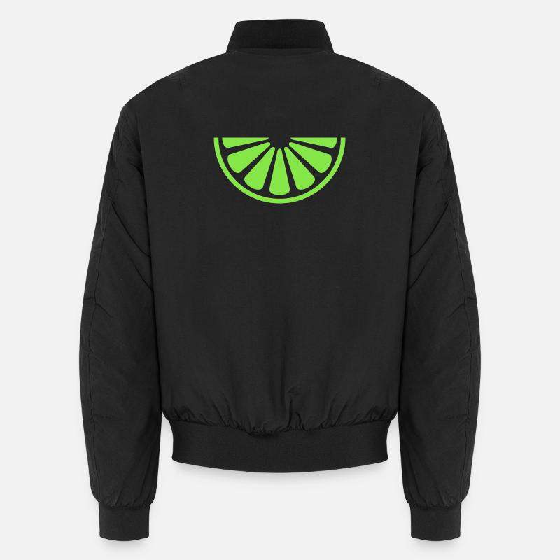 Tranche de citron vert - Bomber unisexe - noir