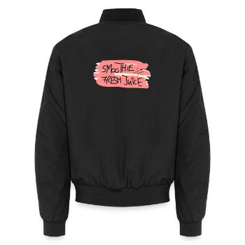 I Love Smoothies Juice Juice Fruit Kids - Unisex Bomber Jacket - black - Back - AI Model Male 185 light (185cm)