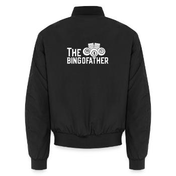 Joueur de bingo Le Bingofather Bingo - Bomber unisexe - noir - Dos - AI Model Male 185 light (185cm)