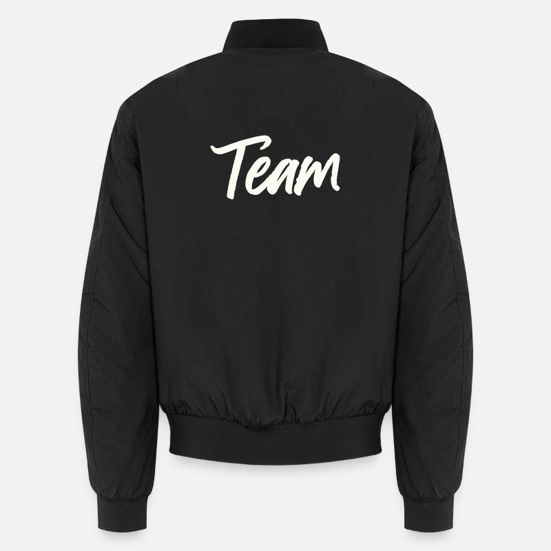 Team - Unisex Bomber Jacket - black