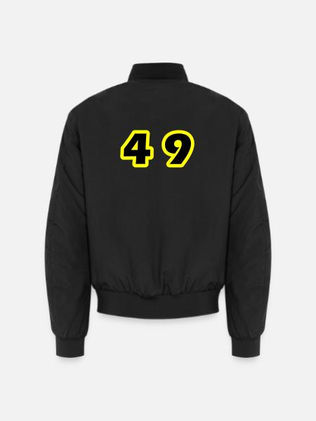 49 Number symbol - Unisex Bomber Jacket - black